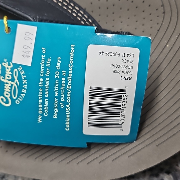 Cobian Men’s Comfort Flip Flops Sandals Black Endless Comfort New - Picture 4 of 5